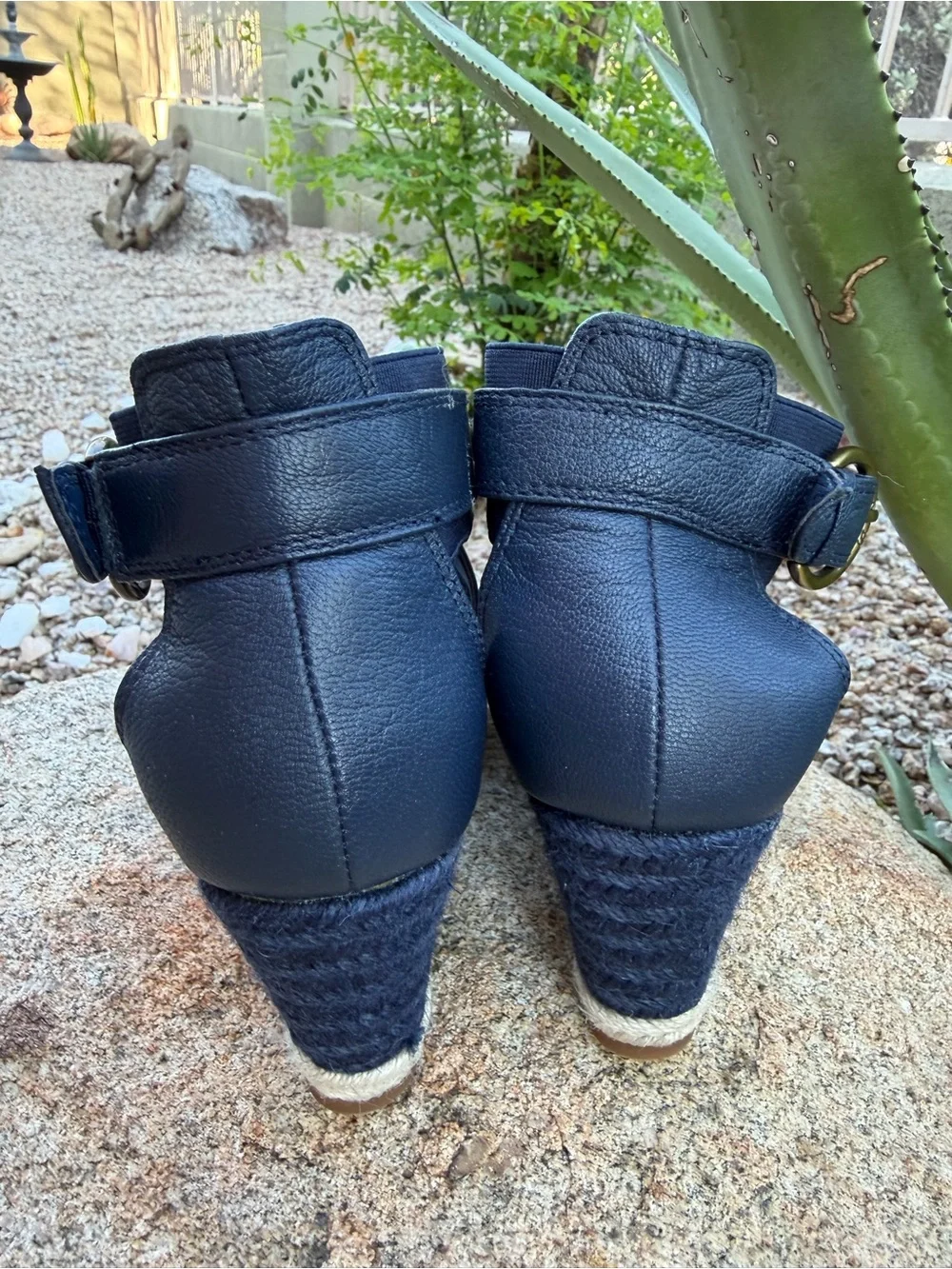NYDJ Charisma Espadrille Wedge Sandals Size 8